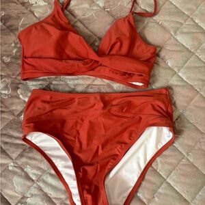 Women's Orange Bikini Set